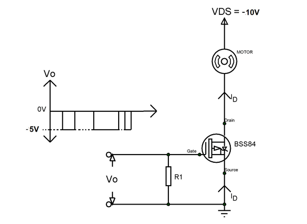 BSS84 MOSFET Switching Circuit