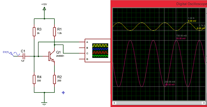  Circuit using 2N5551 NPN Amplifier Transistor