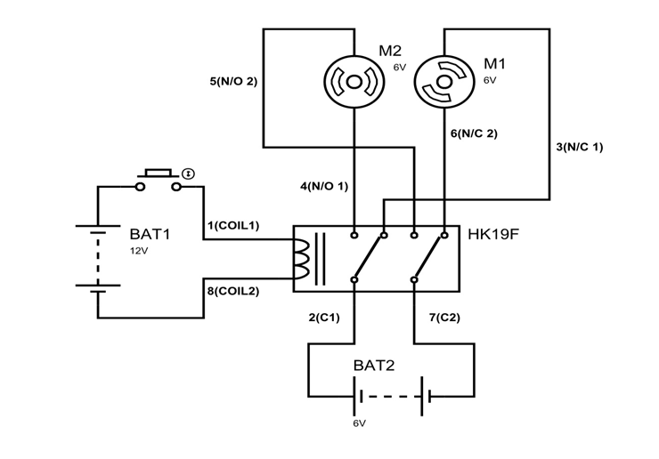 DPDT Relay Circuit