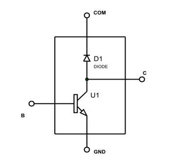 Darlington Transistor Simplified Diagram