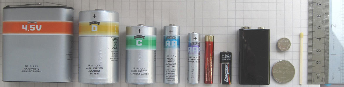 Different Shapes of Battery