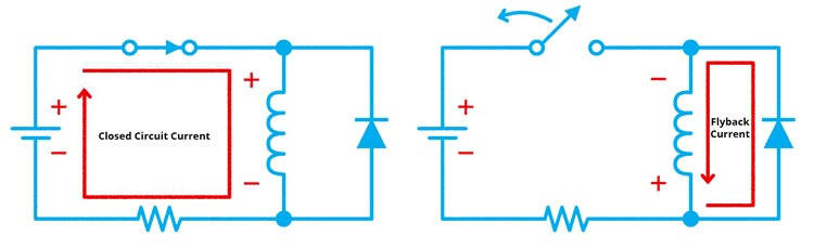 Flyback Diode Circuit Diagram