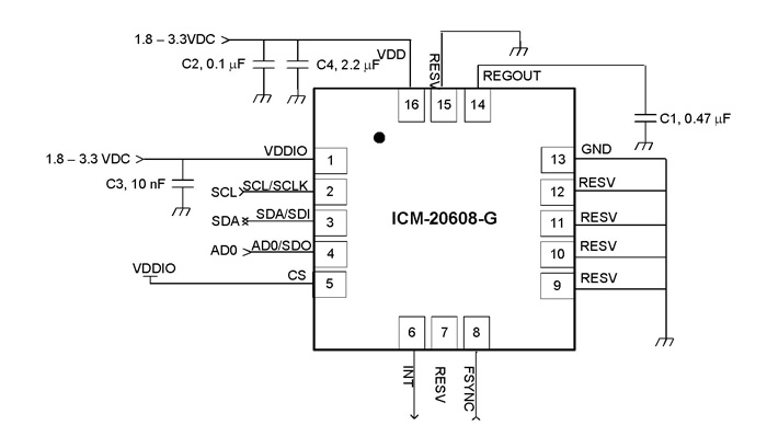 ICM-20608-G Circuit Diagram