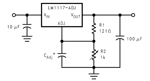 LM1117 Circuit with Noise Filteration