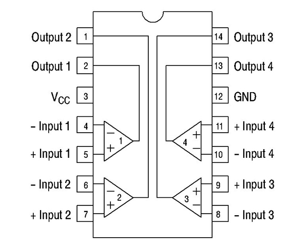 LM339 Internal Connections