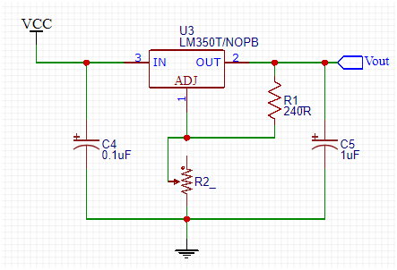 LM350 Voltage Regulator Circuit Diagram