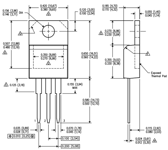 NTE960 5V Positive Voltage Regulator 2-D Model