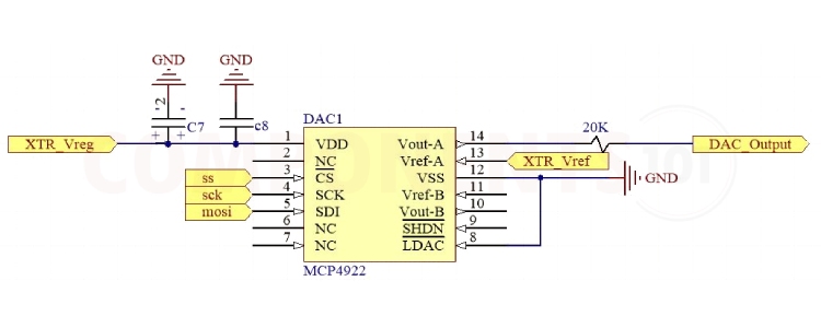 MCP4922 Circuit Diagram