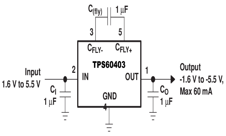 TPS60403 Application Circuit